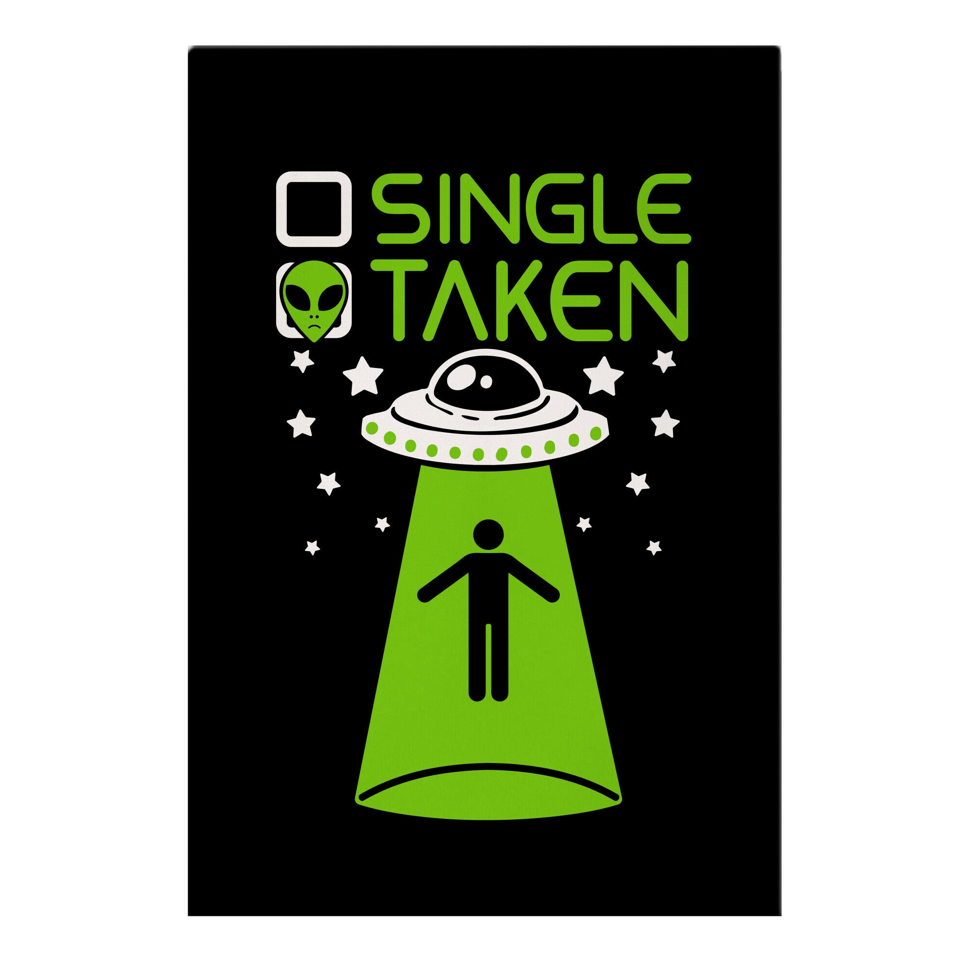 Single, Taken (UFO) Garden Flag